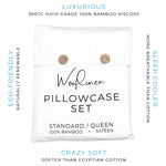 100% Bamboo Pillowcase Set - Wooflinen